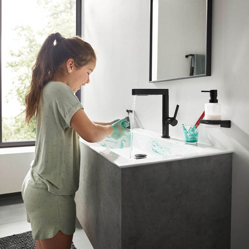 Dozator sapun lichid, Hansgrohe, AddStoris, negru mat