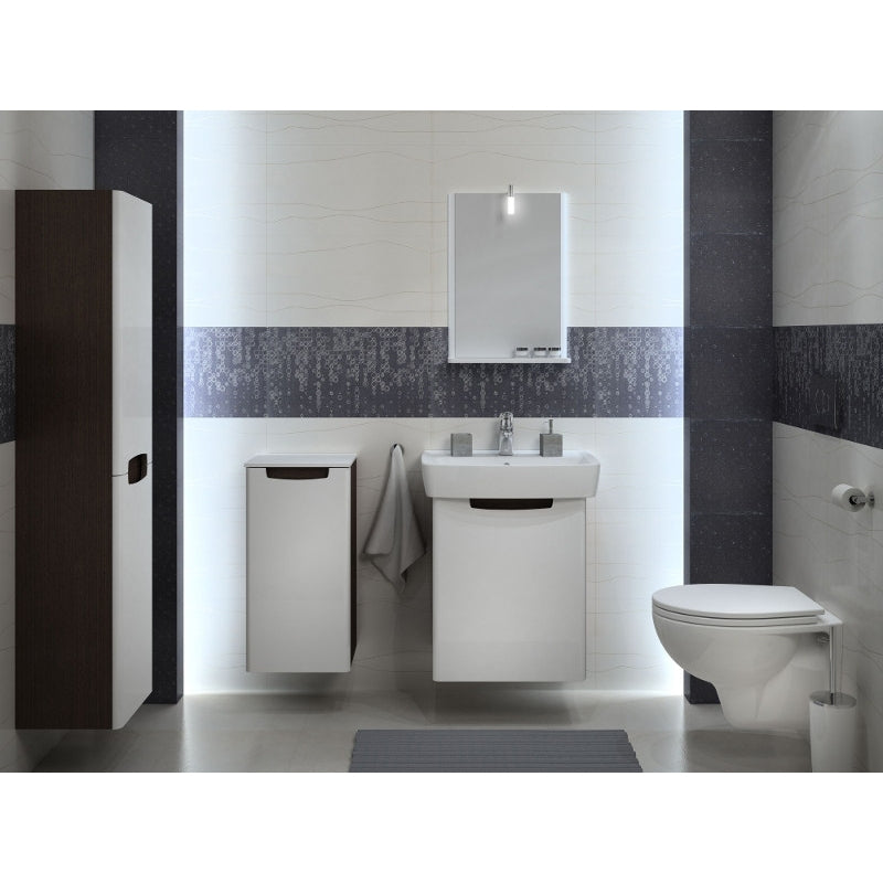 Set mobilier suspendat si lavoar Kolo Geberit Group, Rekord, 60 cm, alb