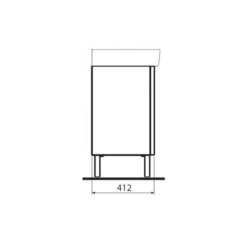 Set mobilier suspendat si lavoar Kolo Geberit Group, Rekord, 60 cm, alb