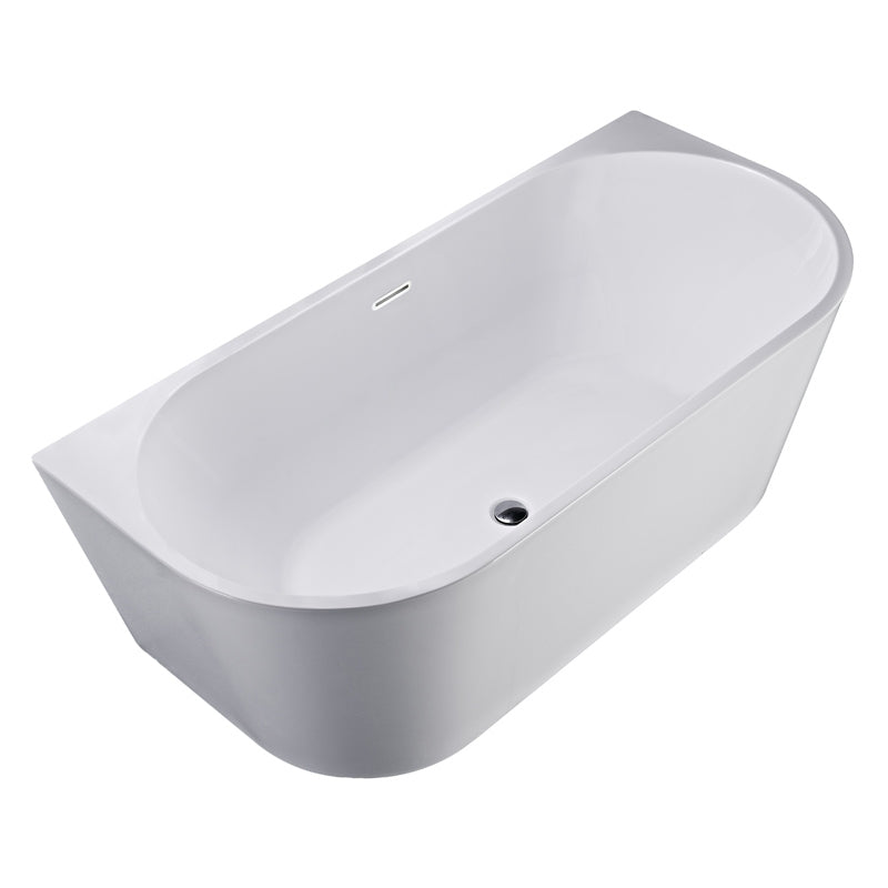 Cada freestanding, Florida, Beatrice 150, semi-ovala, cu instalatie completa, alb