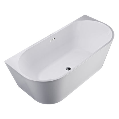 Cada freestanding, Florida, Beatrice 150, semi-ovala, cu instalatie completa, alb