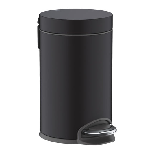 Cos de gunoi, Hansgrohe, AddStoris, cu pedala, negru mat