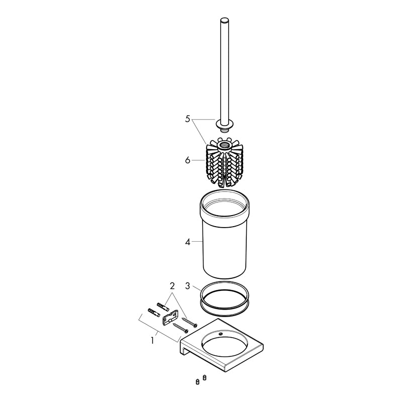 Portperie, Hansgrohe, AddStoris, negru mat